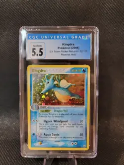 Kingdra 12/109 NM Stamped Reverse Holo Ex Team Rocket Pokemon Card EX+ STAMPED - Image 3
