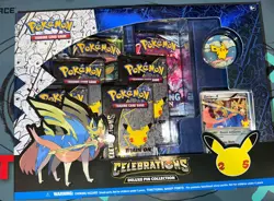 Pokemon Tcg Celebrations 25th Anniversary Deluxe Pin Collection Box Zacian 820650809422 - Image 1