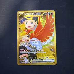 Ethan's Ho-oh EX Gold 239/182 Hyper Rare Destined Rivals Gold NM/M - Image 1