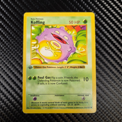 Koffing 51/102 1st Edition Shadowless Grey Stamp Base Set 1999 WOTC Pokemon - Image 1