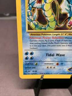 Pokemon TCG Misty's Gyarados 13/132 Gym Challenge Holo Rare 2000 VTG WOTC NM - Image 5