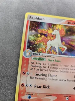 Pokemon TCG Rapidash 13/112 🌀SWIRL Holo Rare EX FireRed & LeafGreen - LP- - Image 2