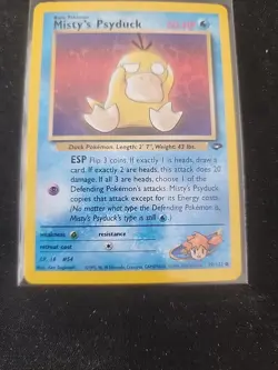 Pokemon Card Misty's Psyduck Common Gym Challenge 090/132 - Image 3