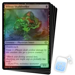 FOIL BILIOUS SKULLDWELLER X4 Phyrexia: All Will Be One ONE Magic MTG MINT CARD - Image 1