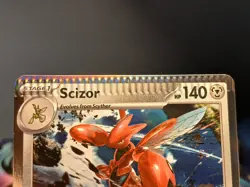 Scizor 141/197 - Pokemon Obsidian Flames Holo CRIMPED CARD FACTORY ERROR, NM - Image 2
