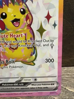 Pikachu ex 219/191 Surging Sparks Full Art Ultra Rare Pokemon Card NM MINT FRESH - Image 4