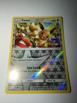 Eevee 48/68 - Hidden Fates - Reverse Holo Rare Pokemon Card - Near Mint - Image 1