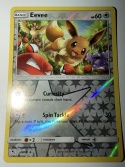 Eevee 48/68 - Hidden Fates - Reverse Holo Rare Pokemon Card - Near Mint - Image 2
