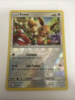 Eevee 48/68 - Hidden Fates - Reverse Holo Rare Pokemon Card - Near Mint - Image 3