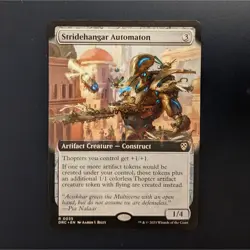 Stridehanger Automaton Extended Art - DRC 35 - MTG Magic The Gathering - Image 1