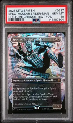 Spectacular Spider-Man Magic The Gathering Marvel'S Spider-Man 0237 2025 PSA 10 - Image 1