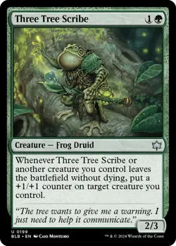 Foil - Three Tree Scribe - 199 - Bloomburrow - NM - Image 1