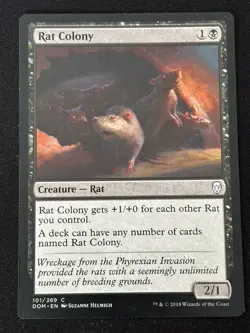 1x MTG Rat Colony - Dominaria (DOM) #101 - Magic the Gathering - Image 1