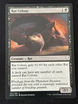 1x MTG Rat Colony - Dominaria (DOM) #101 - Magic the Gathering - Image 3
