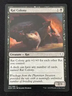 1x MTG Rat Colony - Dominaria (DOM) #101 - Magic the Gathering - Image 5