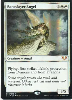 MTG: From the Vault: Angels: Foil Baneslayer Angel: Lightly Played Condition - Image 1