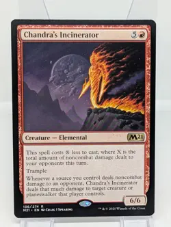 MTG CHANDRA'S INCINERATOR Core Set 2021 Rare NM! - Image 1