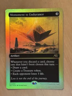 MTG Magic the Gathering Monument to Endurance First Place Gold Foil Aetherdrift - Image 1