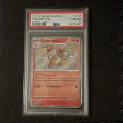 Pokemon 2024 PAF en Charmeleon #110 Shiny Rare Paldean Fates Gem MT PSA 10 - Image 1