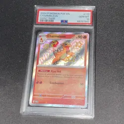 Pokemon 2024 PAF en Charmeleon #110 Shiny Rare Paldean Fates Gem MT PSA 10 - Image 3