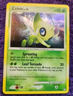 Celebi 7/123 Mysterious Treasures Holo Rare Pokemon *NICE* - Image 1