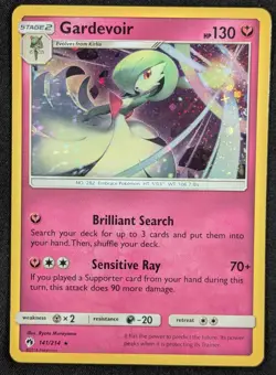 Gardevoir 2018 Lost Thunder Cosmos Holo Rare Pokemon Card 141/214 (NM) - Image 1