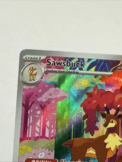 Sawsbuck 166/162 Illustration Rare Pokemon SV05: Temporal Forces English - Image 2