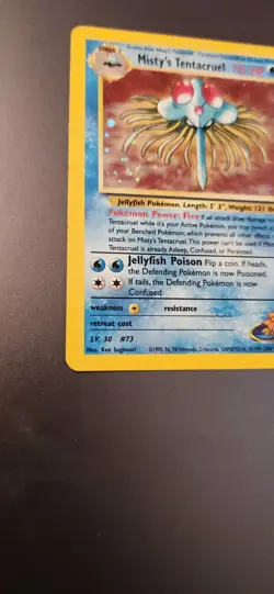 Misty's Tentacruel Gym Heroes Holo Rare No. 10/132 Pokemon - 2000 SWIRL B - Image 2