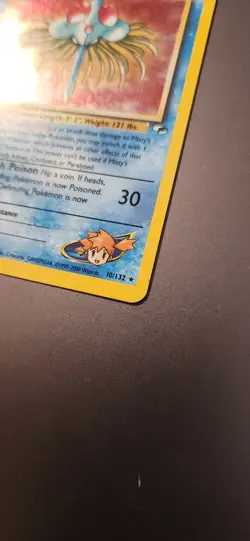 Misty's Tentacruel Gym Heroes Holo Rare No. 10/132 Pokemon - 2000 SWIRL B - Image 3