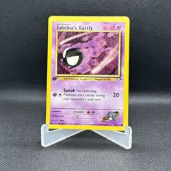 Pokemon 1st Edition Gym Heroes Sabrina's Gastly 93/132 NS1 - Image 1