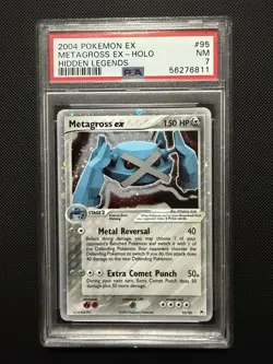 PSA 7 Metagross Ex Holo Hidden Legends #95 2004 Pokemon CLEAN - Image 1