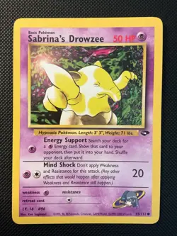 Pokemon Gym Challenge Sabrina’s Lot (4) LP – Mr. Mime Porygon Slowpoke Drowzee - Image 3
