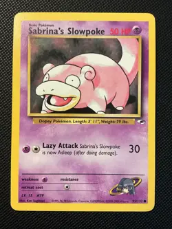 Pokemon Gym Challenge Sabrina’s Lot (4) LP – Mr. Mime Porygon Slowpoke Drowzee - Image 5