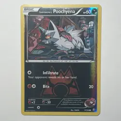 Pokemon TCG Team Magma's Poochyena - 17/34 - Double Crisis LP - Reverse Holo - Image 1