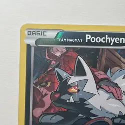 Pokemon TCG Team Magma's Poochyena - 17/34 - Double Crisis LP - Reverse Holo - Image 2
