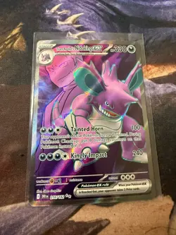 Pokemon TCG Team Rockets Nidoking EX 216/182 Destined Rivals Ultra Rare Full Art - Image 1
