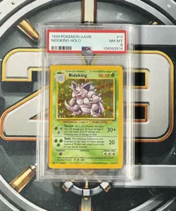 1999 Pokemon Base Set Nidoking Holo – PSA 8 (NM-MT) – WOTC Vintage - Image 1