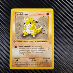 Pokemon Sandshrew 1st Edition Base Set Shadowless 62/102 Common - Image 1