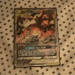 Pokemon Reshiram & Charizard GX SM201 TAG TEAM Promo Holo Full Art 270 HP Eng - Image 1