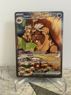 Pokemon TCG Arven's Mabosstiff EX #235/182 Sv10: Destined Rivals SIR NM - Image 1