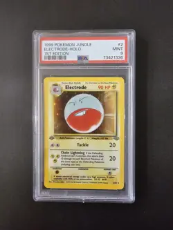 1999 Pokemon Jungle 1st Edition Electrode 2/64 Holo PSA 9 - Image 1
