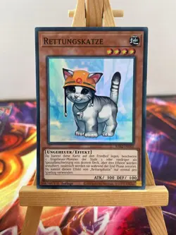 Rettungskatze RA02-DE001 Super Rare Deutsch NM YUGIOH - Image 1
