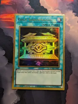 Yugioh - Gold Sarcophagus - MGED-EN041 - Premium Gold Rare - 1st Edition - LP - Image 1