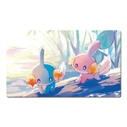 Mudkip Wooper Pokemon Table Playmat PTCG TCG CCG Play Pad Trading Card Game Mat - Image 1