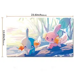Mudkip Wooper Pokemon Table Playmat PTCG TCG CCG Play Pad Trading Card Game Mat - Image 2