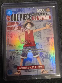 Monkey.D.Luffy (055) (College Basketball US Voyage) P-055 SEALED Promotion Card - Image 1