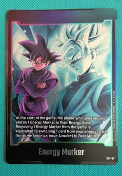 Goku Black Energy Marker E01-07 Dragon Ball Super Fusion World TCG CCG Card - Image 1