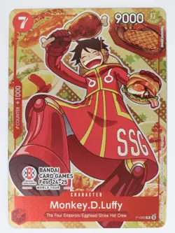 Monkey.D.Luffy P-080 Bandai Card Games Fest 24-25 Near Mint NM - Image 1