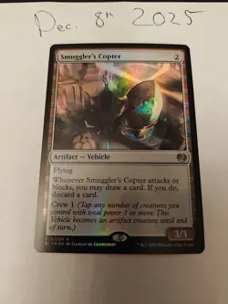 MTG Kaladesh Smuggler's Copter Foil Card #235 M/Nm Condition - Image 2