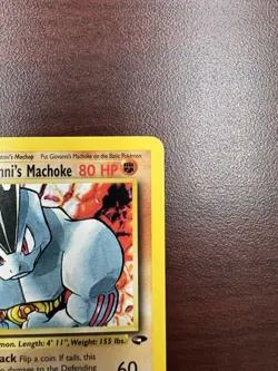 Giovanni's Machoke 42/132 Gym Challenge 1st Edition Non-Holo Pokemon Card LP+ - Image 4